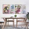 Retro Scandinavian Abstract Canvas Painting Wall Art Flower Posters and Prints Wall Pictures for Living Room Home Decoration