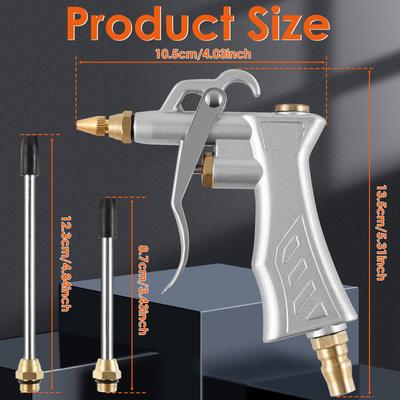 Industrial Air Blow Guns Adjustable Nozzle Steel Extension Pneumatic Nozzle Cleaning Tool Compressor Portable Cleaning Supplies