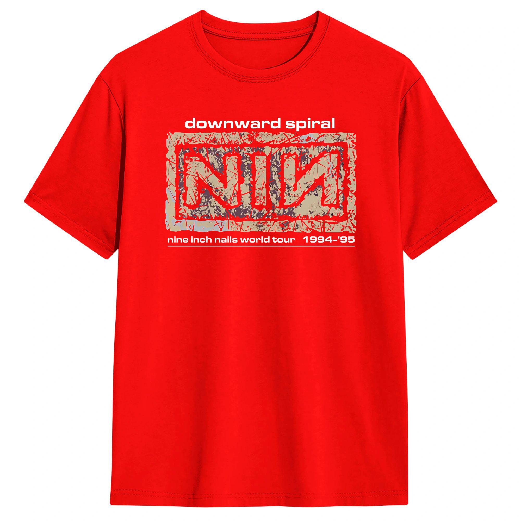 

NINE INCH NAILS SELF DESTRUCT TOUR Mens T Shirts Vintage Tee Shirt Short Sleeve O Neck TShirt Cotton Gift Idea Clothes S