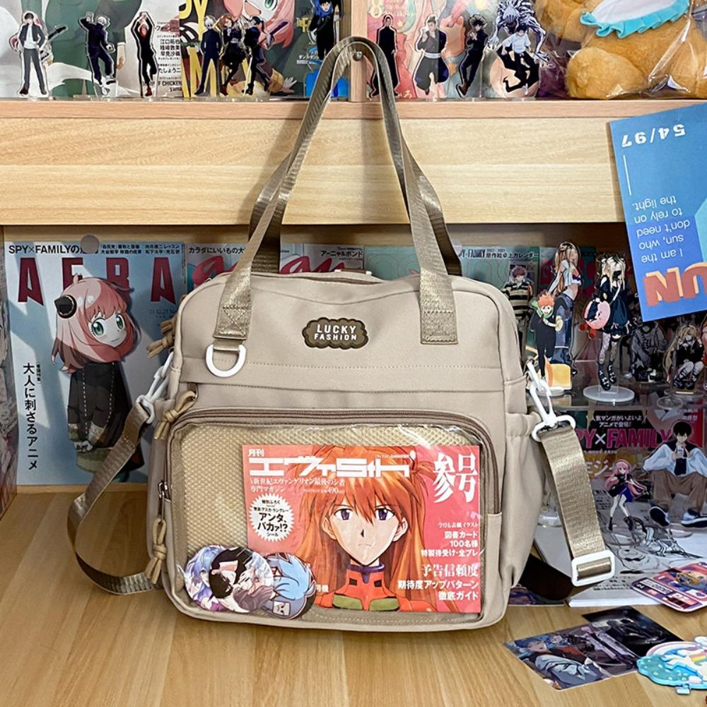 New trendy high-value shoulder messenger bag pain bag large-capacity handbag stationery store primary and secondary school students tutoring bag
