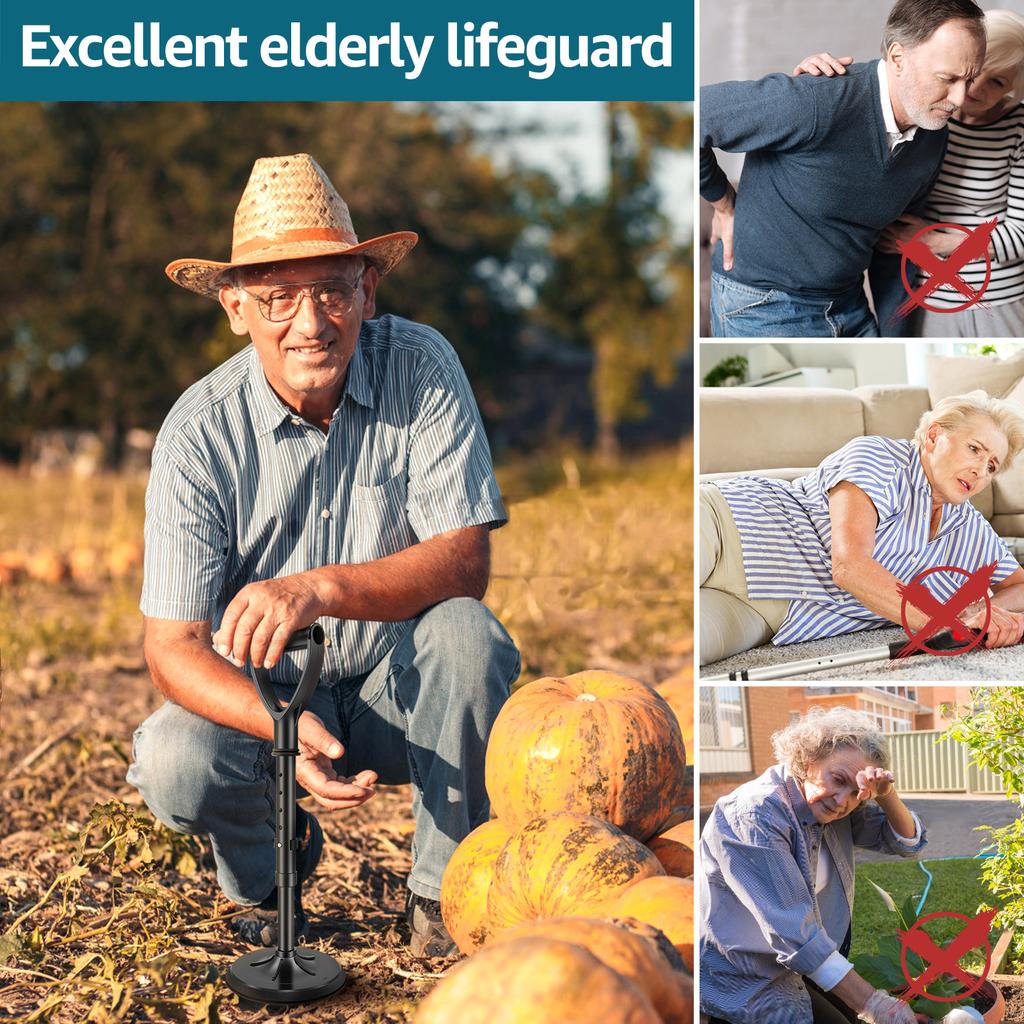 Mobility Tool Standing Aid Device Adjustable Standup Helper to Help Get Up from Floor and Ground Metal Senior Lift Assist Device