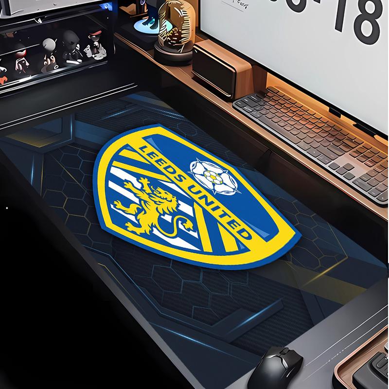 Leeds United Football Pattern Mouse Pad Non?Slip Rubber Base Gaming Mousepad For Desk Office Home