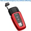 Autophone for Toyota Rav4 Key Fob Cover with Keychain Soft TPU Key Shell Case,Compatible With -2025 Rav4 Smart Key-Red