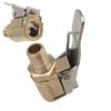 Adattatore a clip per valvola della pompa di gonfiaggio per pneumatici per auto, in ottone, da 8 mm, per pompa gonfiabile.