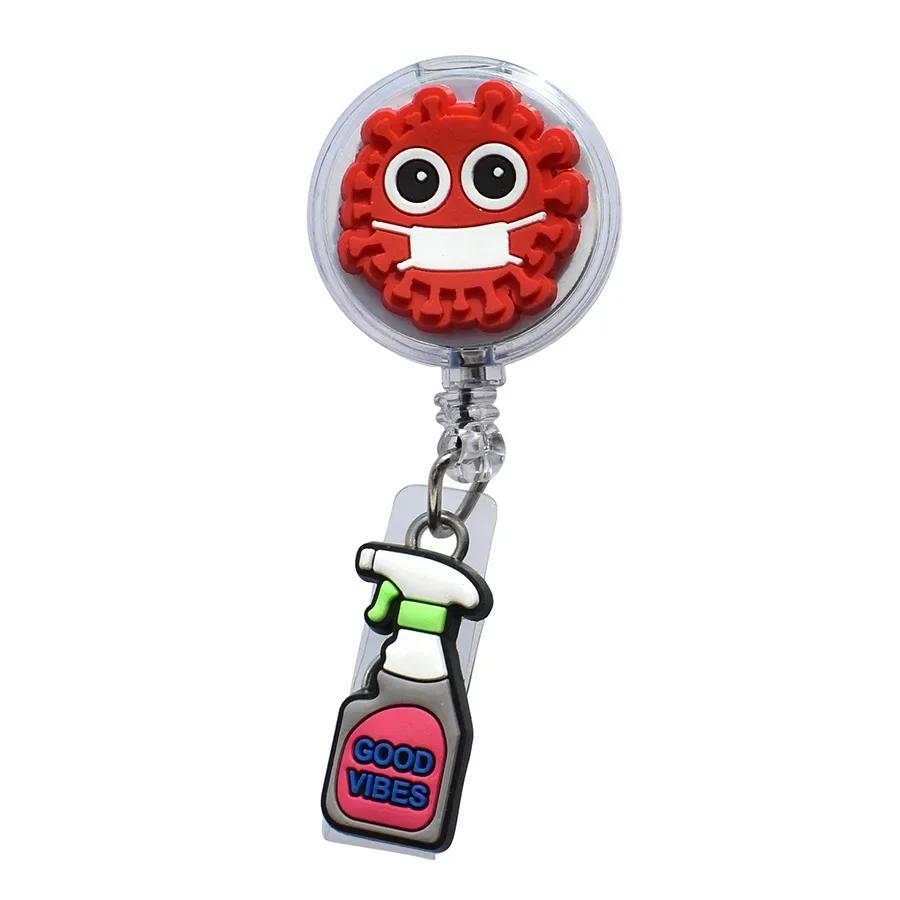 New Medical Style Badge Reel Nurse Workers Enfermera ID Holder Retractable Name Card Holder Accessory