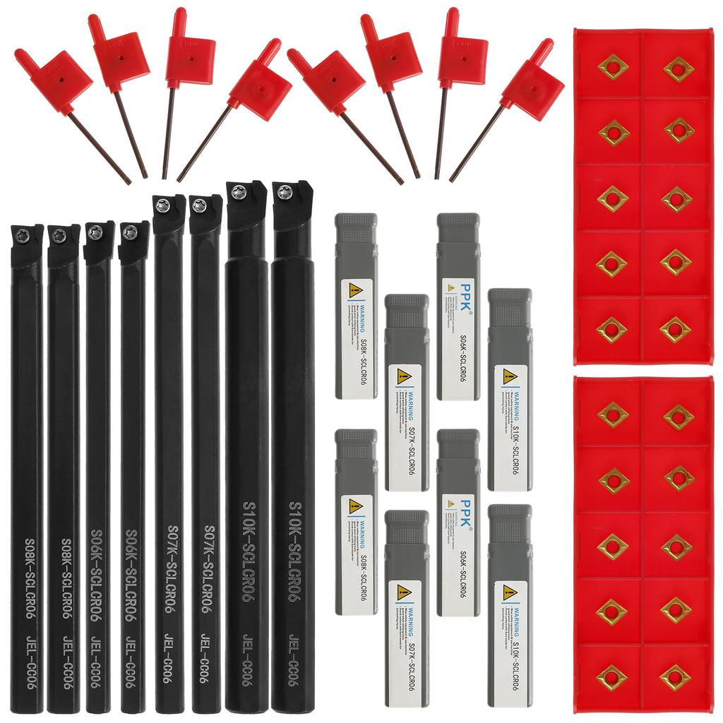 Lathe Turning Tool Holder Lathe Boring Bar Lathe Tool S06K/S07K/S08K/S10K-SCLCR06 Lathe Cutter CNC Metal Turning Rod Holders