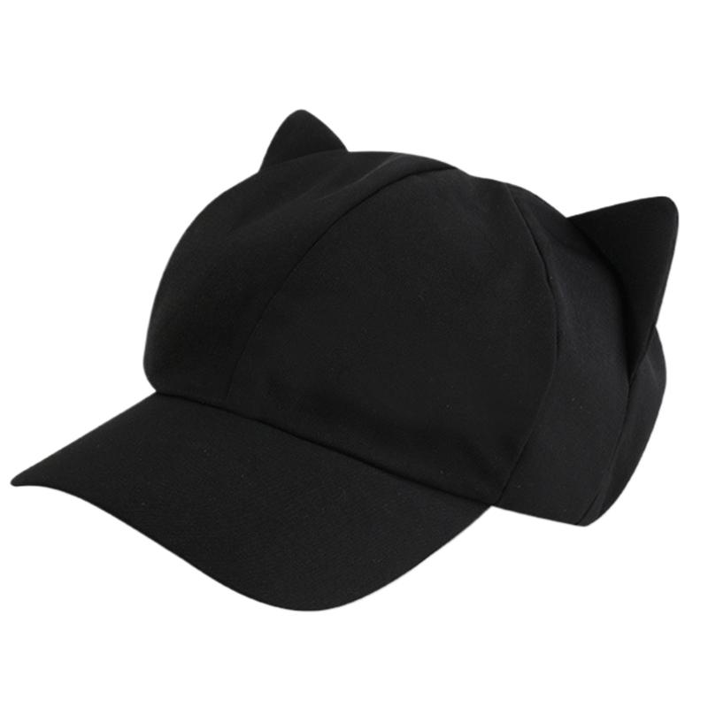 

Harajuku Girl Cats Ear Baseball Hat Octagonal Hat Eye Catching Travel Gathering Visor Hat for Cycling Hiking Visor Hat