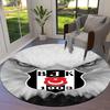 Besiktas Gymnastics Club Round Area Rug,Carpet Rug for Living Room Bedroom Sofa Playroom Decor,Non-slip Floor Mat