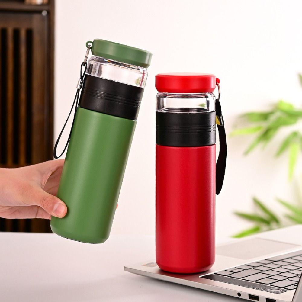 Stainless Steel Insulated Cup 500ML Capacity Tea Brewing Cup New Tea Infuser Bottle