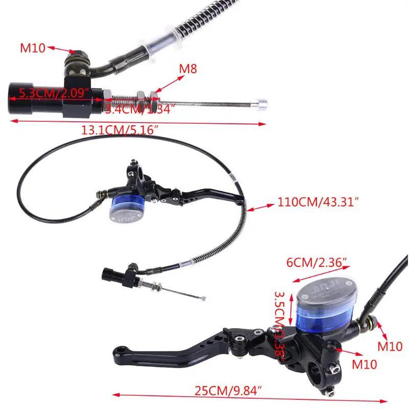 M10x1.25 Aluminum Off-Road Motorcycle/ATV Hydraulic Clutch Brake Lever