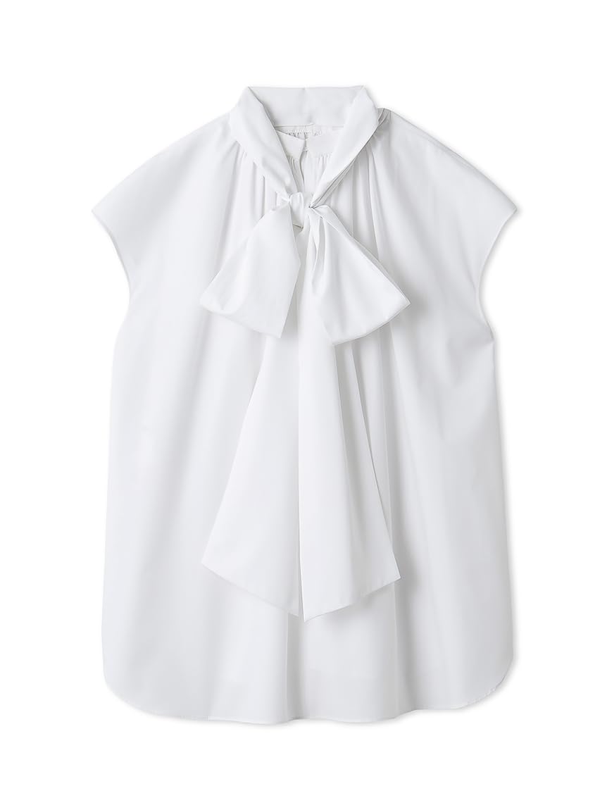 

Mira Owen Sleeveless Bowtie White Women s Multi-Way Blouse, 09WFB252064, білий