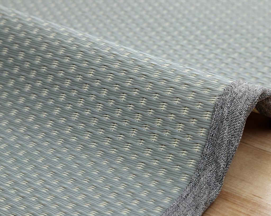 IKEHIKO Misa Rug, Made In Japan, Gray, Edo-ma 2 Tatami Size (approx. 174 X 174cm), Reversible, Durable, Pet-Friendly, Made In Japan, #1090740130902
