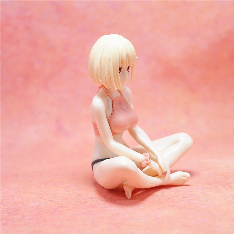 Anime Lycoris Recoil Nishikigi Chisato Sitting Posture Action Figure PVC Mode Toy Doll Desk Decor Collection Gifts
