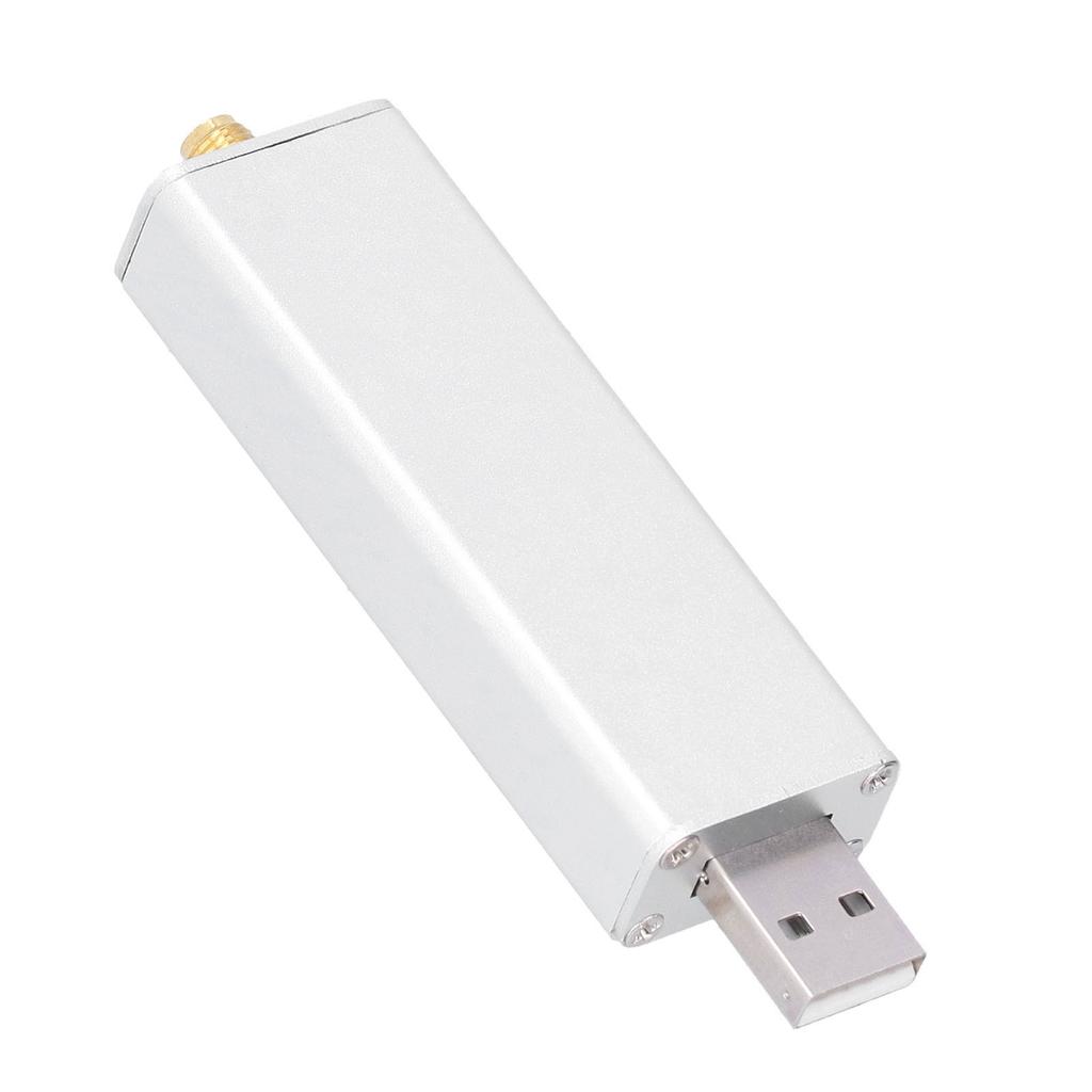 Full Band Receiver Aluminum Alloy RTLSDR 0.1MHz to 1.9GHz Full Band Tuner for FM Radio Intercom Talk Signal Reception