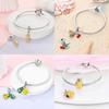 Exquisite Original Copper Strawberry Cherry Apple Avocado Fruit Charms Bead Fit Diy Bracelet Birthday Jewelry Fine Gift