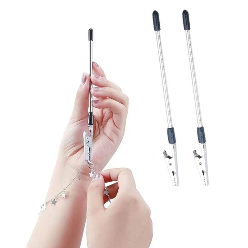 Pack of 3 Metal Jewelry Assistant Set Bracelet Clip Suitable for Easy Bracelet Necklace Watch Wearing and Detaching