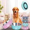Large Capacity Dog Bowl Stainless Steel Dog Water Bowl New Pet Feeder  Suitable for Puppies