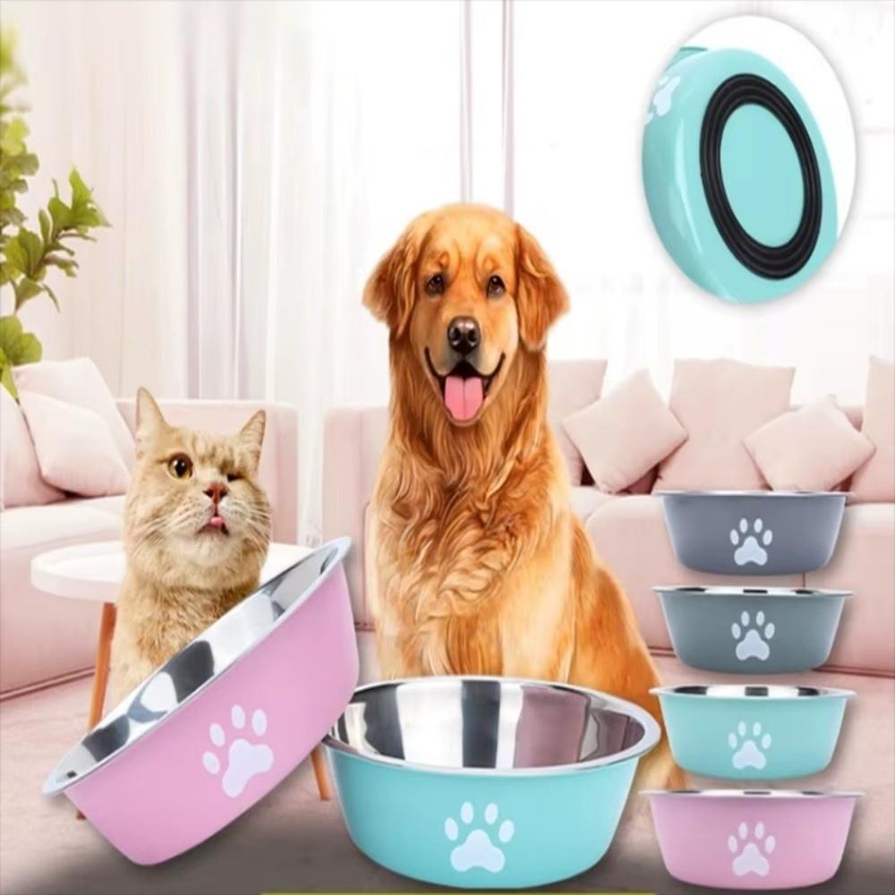 Large Capacity Dog Bowl Anti-slip Pet Feeder New Cat Bowl Suitable for Puppies