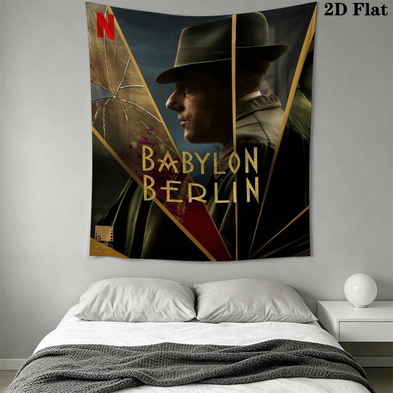 Babylon Mur Berliński Gobelin Estetyczna Dekoracja Ścienna Drukowany Materiał Koc Dekoracyjne Gobeliny do Sypialni Salonu Wystrój Domu