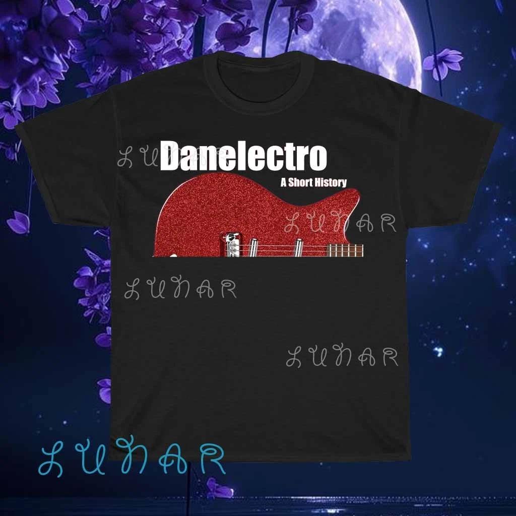 Новая футболка Danelectro Guitars Логотип Американская футболка Смешная Размеры от S до 5XL S