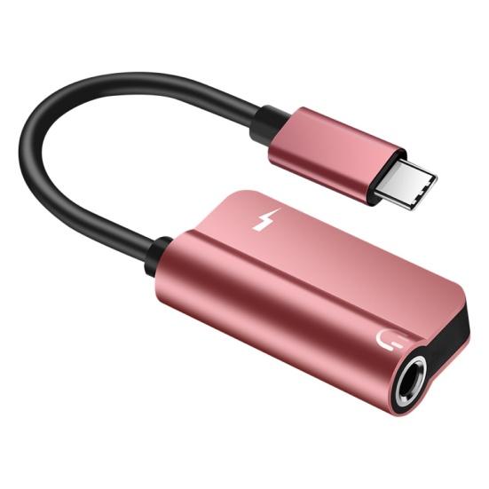 2 in 1 Audio 3.5mm Headphone Type-C to Jack Charging Converter Cable Adapter