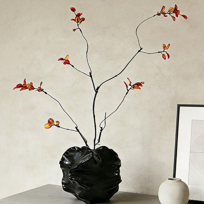 Elegant Shatterproof Resin Flower Vases Abstract Irregular Corals Shape Flower Pot For Home And Office Centerpieces Decors