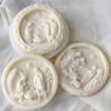 3D Nativity Scene Mold, Round Silicone Jesus Birth Candle Mould, Resin Fondant Gypsum Plaster Wax Soap Chocolate Crafting DIY