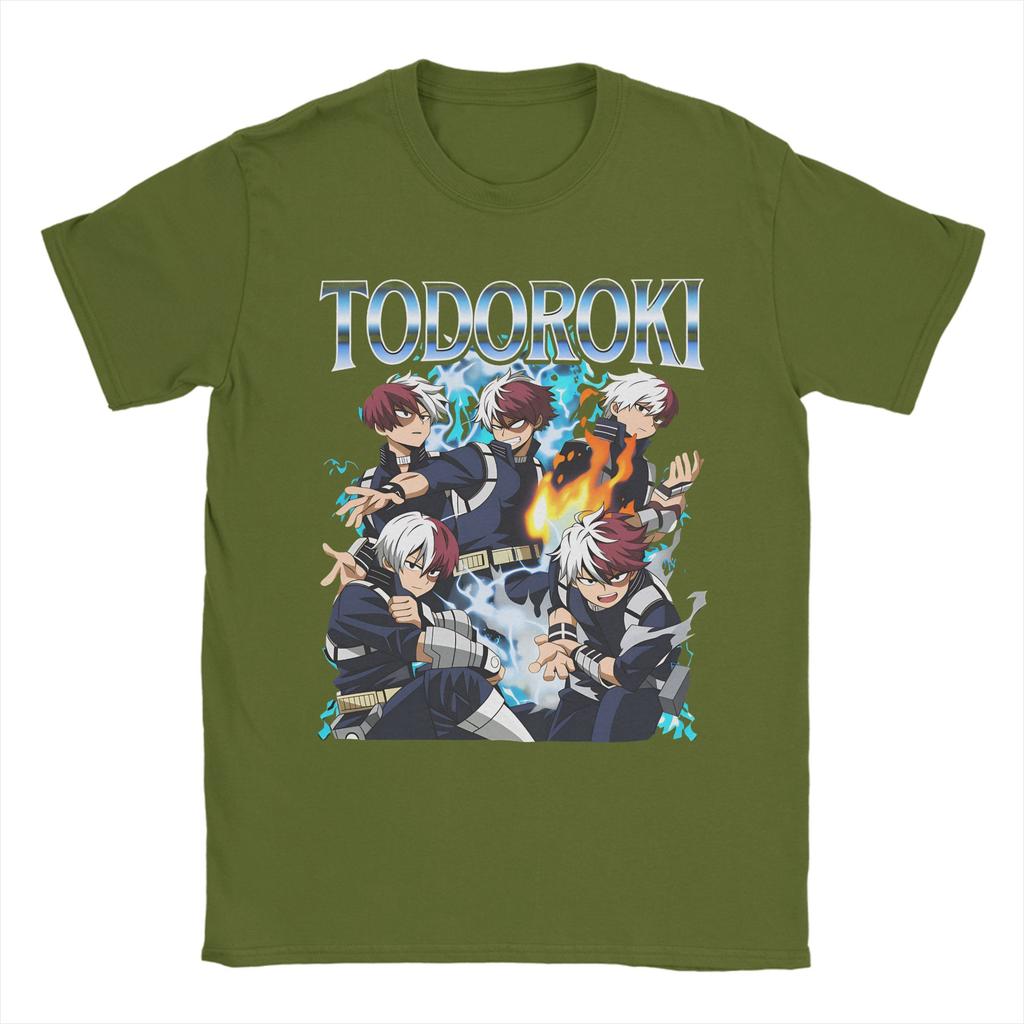 Mens TShirts Midoriya Izuku Deku Funny Cotton Tee Shirt Short Sleeve My Hero Academy T Shirt Round Collar Clothes Plus Size