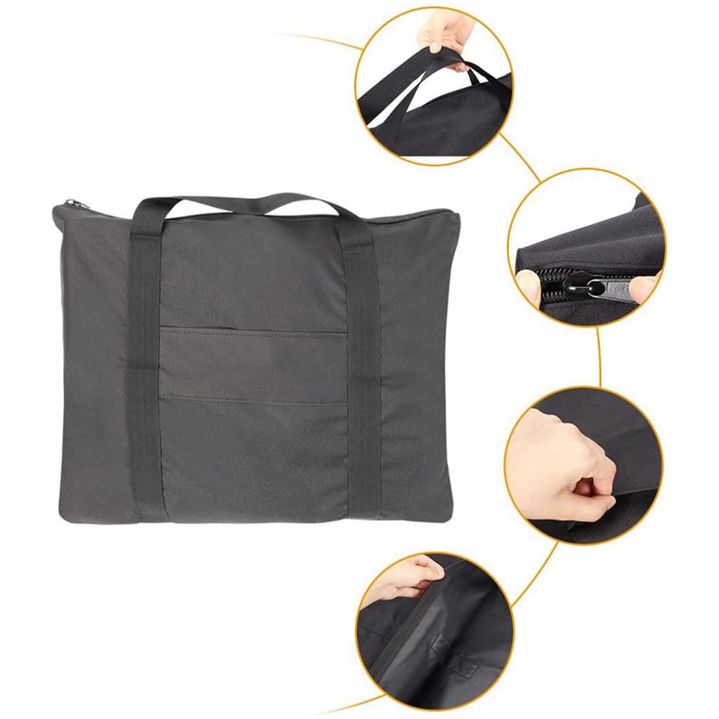 Large Capacity Electric Barbecue Storage Bag Heat Protective Lining Grip Handle For Grill Equipment Organization