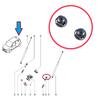 ESP1253 2 Pieces Rear Trunk Tailgate Stop Buffer for Renault Megane MK4 Laguna MK3 Vel Satis 8200080015