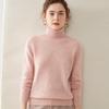Women's High-Neck Cashmere Sweater, 2024 Autumn/Winter Thick Wool Pullover, Loose Slimming Base Layer