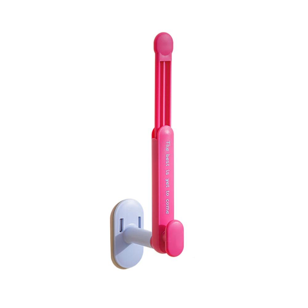 

New L-Shape Hairband Storage Hook Scalable Punch Free Cloth Hanger Dopamine Wall Mounted Kitchen Storage Rack