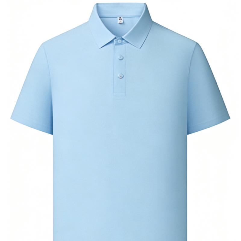 PERFEITO CRIATIVO Men's Cooling Short Sleeve Polo Shirt