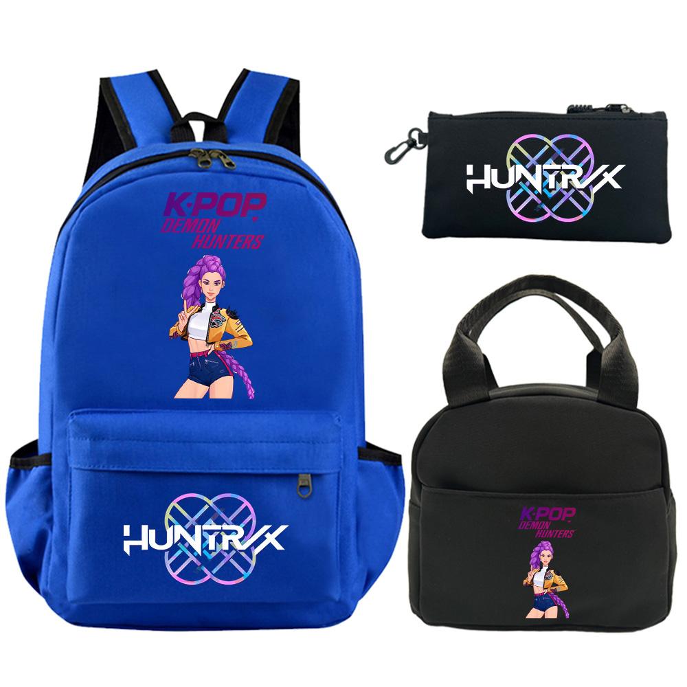 3-teiliges/Set Rucksack mit Cartoon-Print, mit Umhängetasche und Federmäppchen für Teenager, Schüler, Jungen, Mädchen, Schultasche, große Kapazität, wasserdicht, Buchrucksack, Kindergeschenk