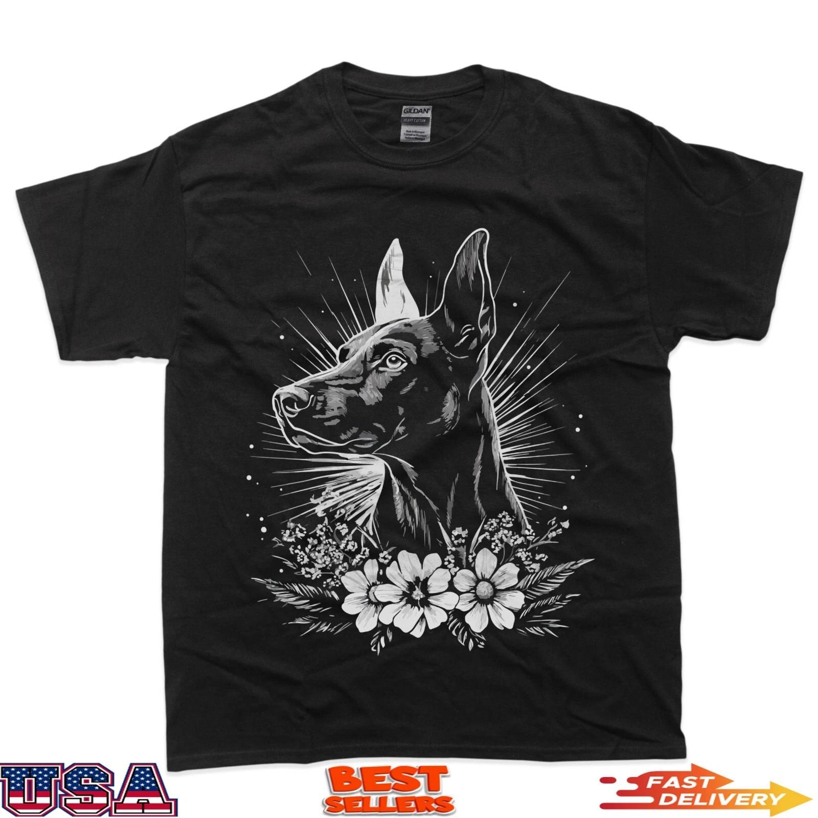 

Tattoo Style Lover Doberman Pinscher Retro Dog T-Shirt 2XL