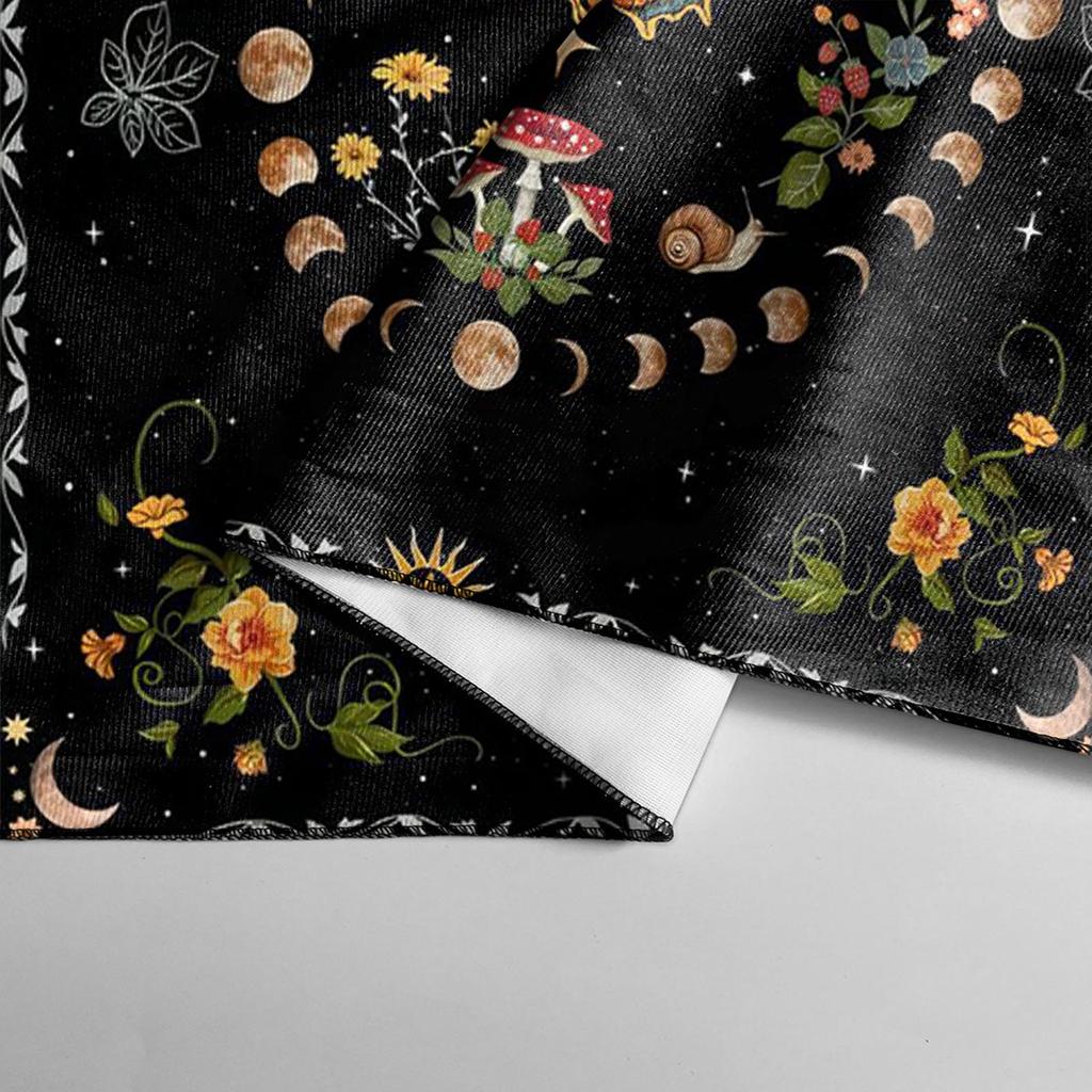 Divinations Tablecloth Butterfly Flower Astrologys Tarot Cards Tablecloth Altars Cloth Divinations Board Game Accessory