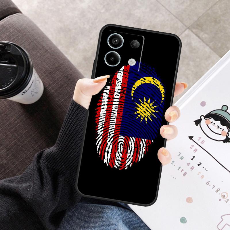 Nationale Flagge Fingerabdruck Hülle Für Xiaomi Redmi Note 14 13 10 11 12 15 Pro Plus Hülle Für Redmi 15C 13C 12C 10C 14C 15