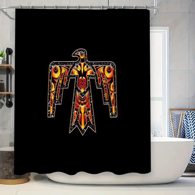 

Native American Shower Curtain Southwestern Desert Animal Print Nature Home Decor Bathroom Set Artistic Wall Hanging W60H190(CM)-1 Pcs