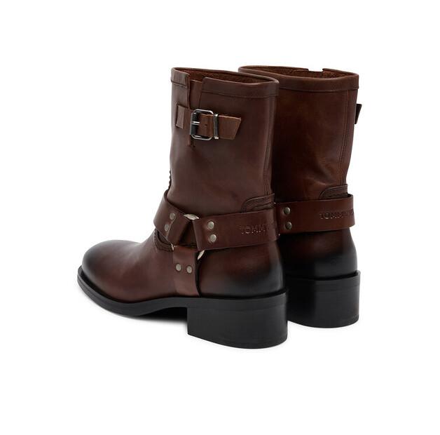 Ankle Boots Tommy Jeans Tjw Biker EN0EN02811 Brown