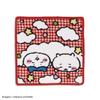 Chiikawa Goron Towel Chenille Comes in a Cute 25 x 25 cm Handkerchief, Red, Weave, Package, 41-5060250, Approx.
