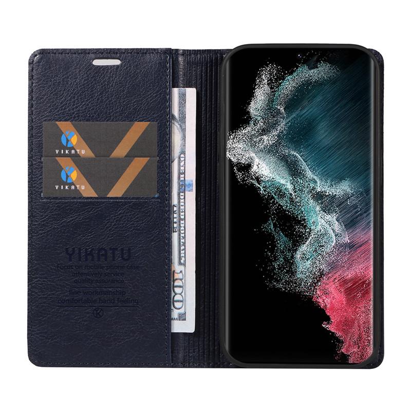 Wallet Flip Leather Phone Case for Samsung Galaxy S24 Plus S23 S22 S21 FE Note 20 Ultra A24 A33 A73 A34 A54 A14 A05 Holder Cover