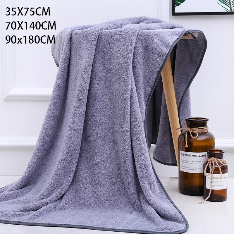 Thickened Men'S And Women'S Coral Velvetbath Towel 90X180 Cm Household  Children'S Soft Bath Towel Water Uptakenon Shedding Hair