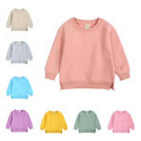 Korean Style Kids' Fleece Sweatshirt - Boys' and Girls' Outerwear