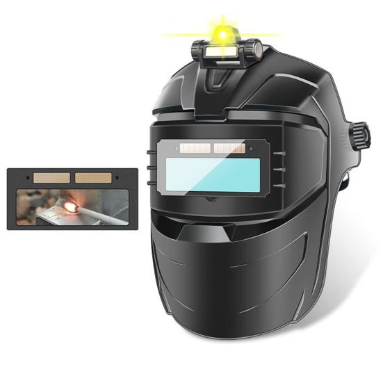 Electric Welding Mask Solar Powered Auto Darkening Helmet Multifunctional Welding