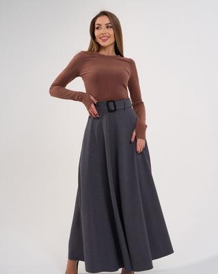 Langer Wollrock mit kleinem Print ISSA PLUS
