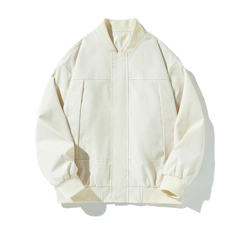 New Men's Spring and Autumn Jacket Korean Style Trendy Stand Collar Large-size Top Handsome Casual Jacket