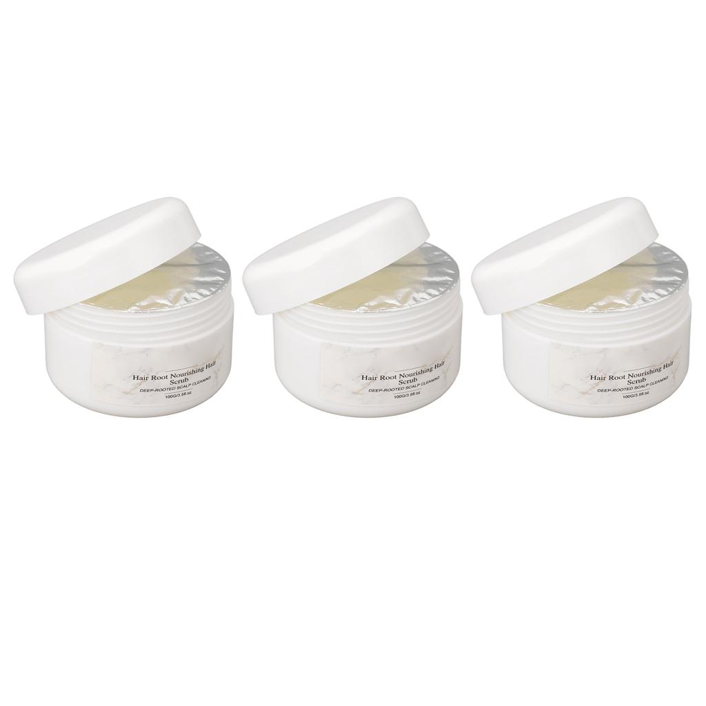 3Pcs Scalp Cleansing Scrub Hair Root Nourishing Deep Rooted Scalp Cleansing Gentle Scalp Care Scrub 100g