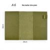 Genuine Leather A5/A6/B6 Notebook Cover - Top Layer Vegetable Tanned Protective Envelope Case