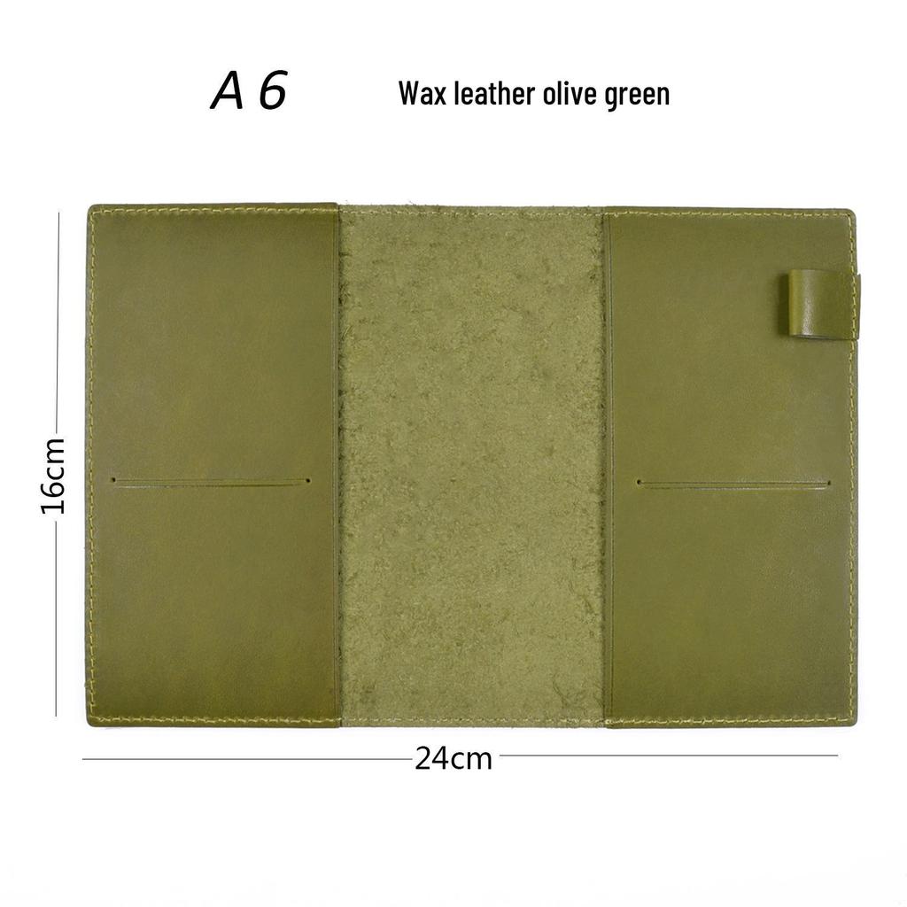 Genuine Leather A5/A6/B6 Notebook Cover - Top Layer Vegetable Tanned Protective Envelope Case