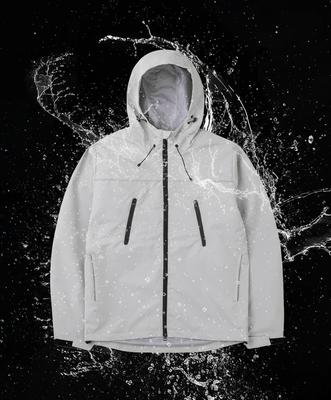 Lettercomo Fly Rain Hardshell Parka Wind Jacket Cream